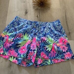 Lilly Pulitzer Katia Short Bennet Blue Lets Mango size‎ S NWOT summer vacation